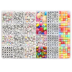 11700pcs Bracelet Making Kit Jewelry Necklace Bracelet kit 48 Colors 9mm Pony Beads