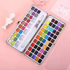 Solid Watercolor Set Metal Glitter Watercolor Professional Paint Set