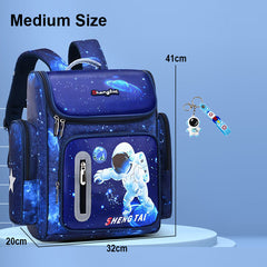 Astronaut Print School Bag Backpack iddle School Elementary Bookbag Schoolbag