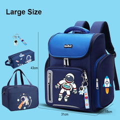 Astronaut Print School Bag Backpack iddle School Elementary Bookbag Schoolbag