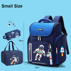 Astronaut Print School Bag Backpack iddle School Elementary Bookbag Schoolbag