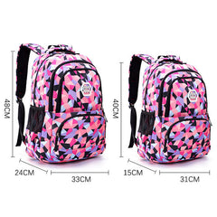 Printing School Backpack 3pcs Set Large Capacity Backpack