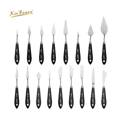 17pcs set Clay Tool Pottery Multi Functional Artist Painting Knife With Wood Stainless Steel Materials