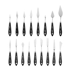 17pcs set Clay Tool Pottery Multi Functional Artist Painting Knife With Wood Stainless Steel Materials