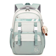 High Capacity Polyester Backpack Simple Durable Resistant To Dirt School Bag