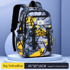 Elementary Student School Bags Large Capacity Lightweight Waterproof Backpack