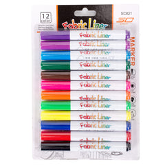 Fabric Markers Set Writing Textile Marker Pen Art Supplies