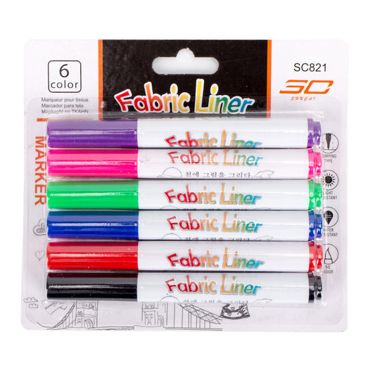 Fabric Markers Set Writing Textile Marker Pen Art Supplies