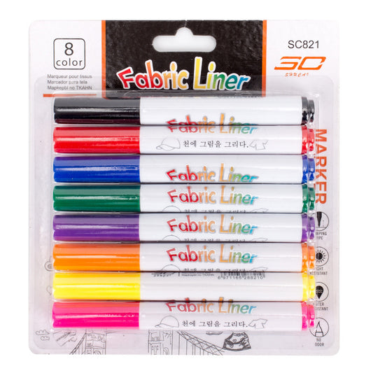 Fabric Markers Set Writing Textile Marker Pen Art Supplies