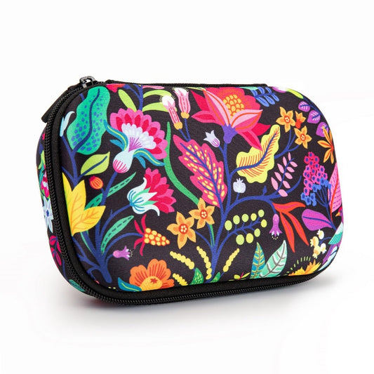 Flowers Pencil Box for Girls Large Capacity Pencil Pouch Pencil Bag