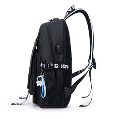 Kids Backpack Primary Astronaut School Backpack Schoolbags  With USB Charge Port