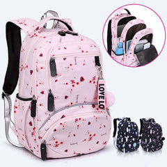 Printed Backpack Large Schoolbag Primary School Student School Backpack Schoolbag