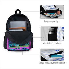 Elementary School Student Backpack Skidibi Toilet Spoof Toilet Man Schoolbag