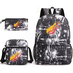 3pcs Backpack Starry Sky Printed Daypack With Shoulder Bag And Pencil Bag