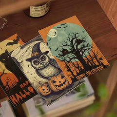 Halloween Card 10pcs Halloween Indoor Decoration Postcard