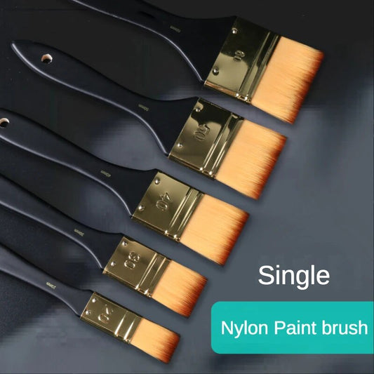 Painting Brush Nylon Hair Flat Acrylic Paint Brush