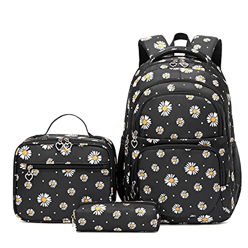 3pcs Backpack Set Printed Backpacks With Lunch Pack Pencil Case