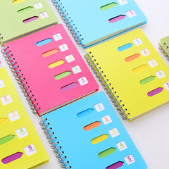 Schedule Book Spiral Notebook with Dividers Thickened Page 5 Subject Notebook