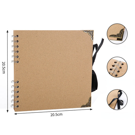 60 Pages Photo Album Kraft Paper Photo Album Scrapbook