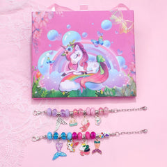 Unicorn Charm Beaded Bracelets Set DIY Jewelry Making Kit