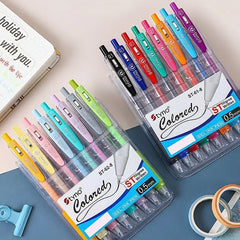 8pcs Gel Pens Set 0.5mm Refill Kawaii Ballpoint Pens