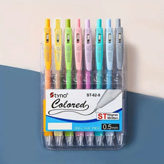 8pcs Gel Pens Set 0.5mm Refill Kawaii Ballpoint Pens